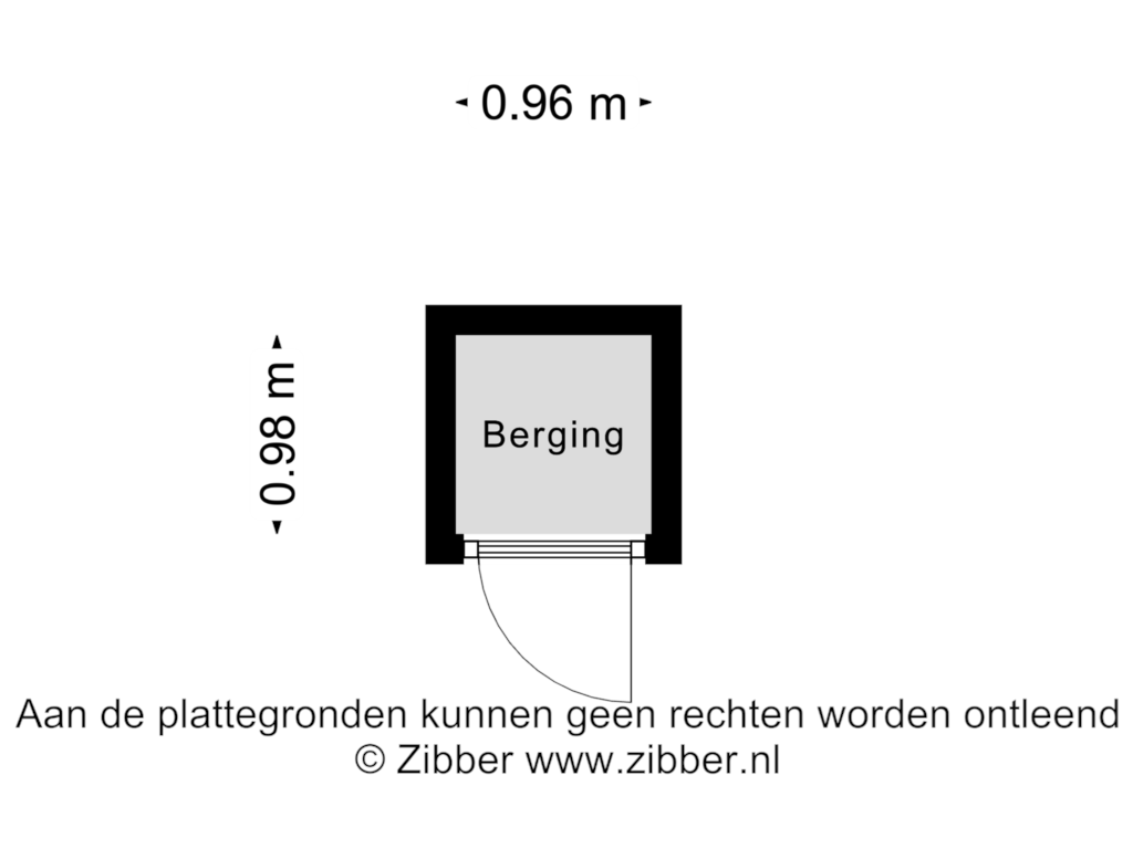 View floorplan of Berging of Gerard Philipslaan 47