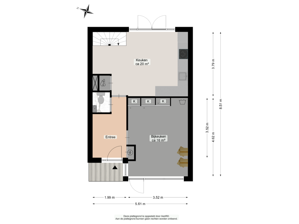 Bekijk plattegrond van Begane grond van Bloemersmaborg 9