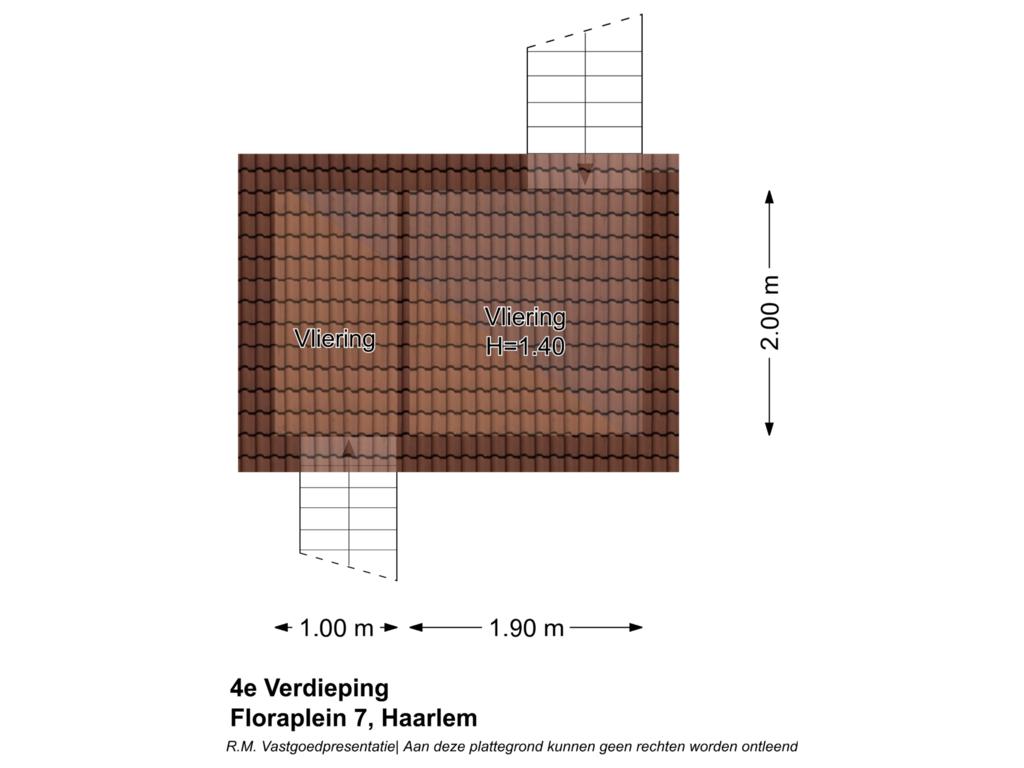 View floorplan of 4e Verdieping of Floraplein 7