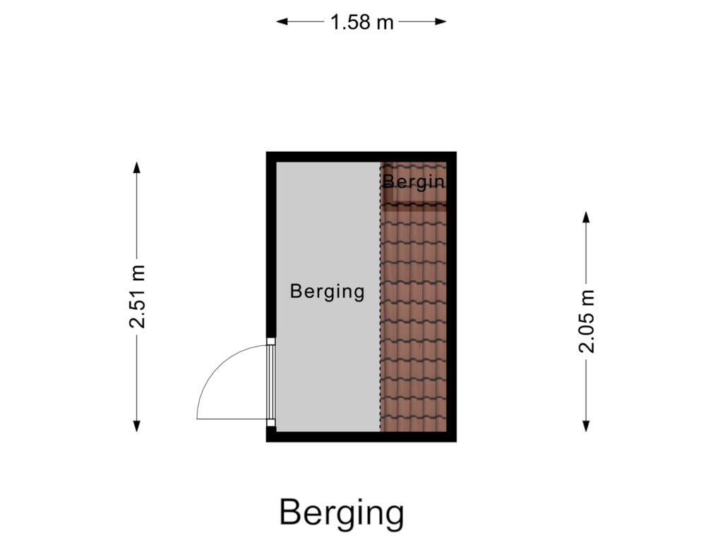 Bekijk plattegrond van Berging van Jacob van Lennepstraat 54-2V