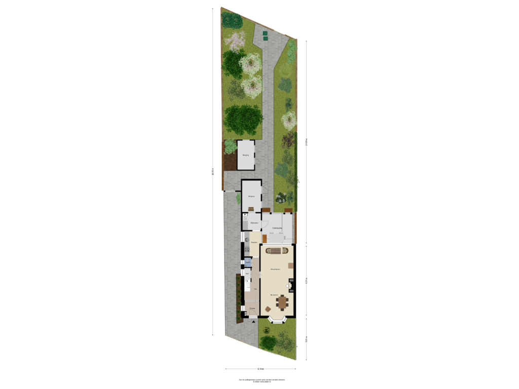 Bekijk plattegrond van Begane Grond Tuin van Hoge Rijndijk 215