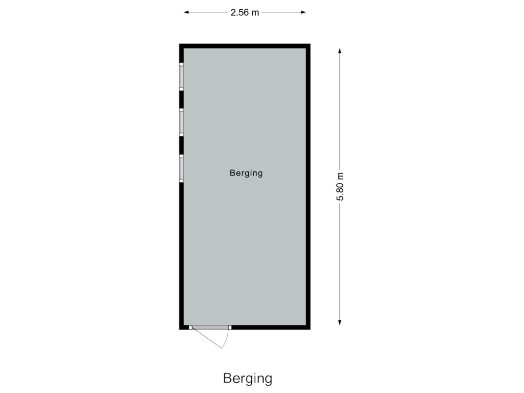 Bekijk plattegrond van Berging van Grindweg 40