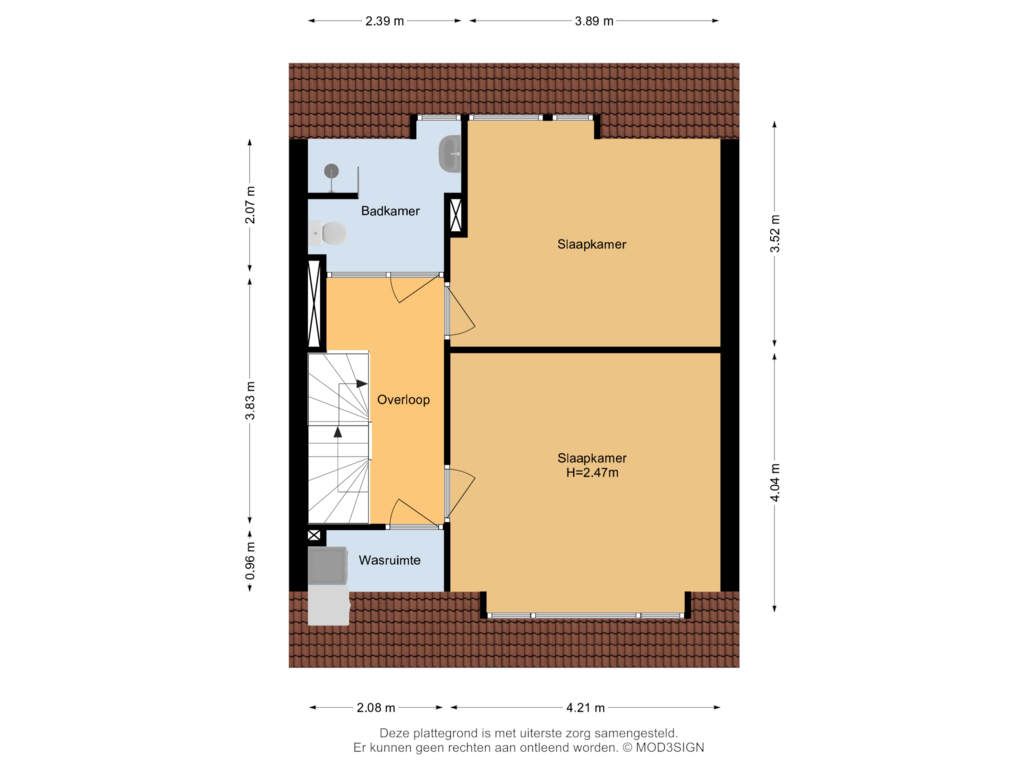 Bekijk plattegrond van 2e Verdieping van Churchilllaan 31