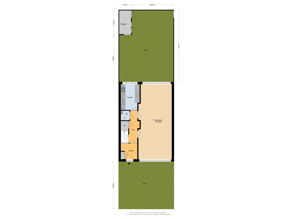 Bekijk plattegrond van Situatie van Churchilllaan 31