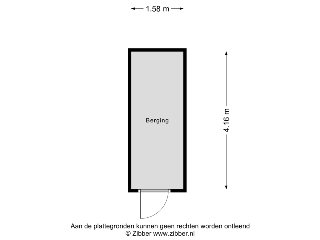 View floorplan of Berging of Rhenendael 53