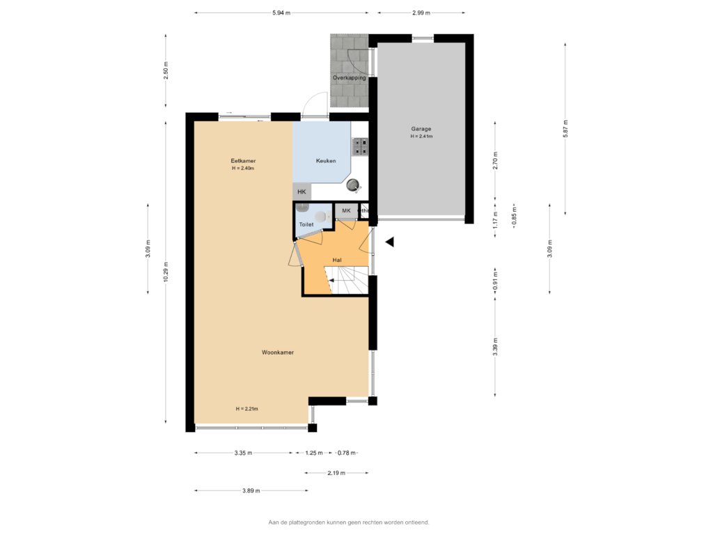 View floorplan of Begane grond of Koperwiek 15