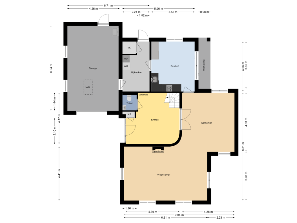 Bekijk plattegrond van Begane Grond van Venkel 9