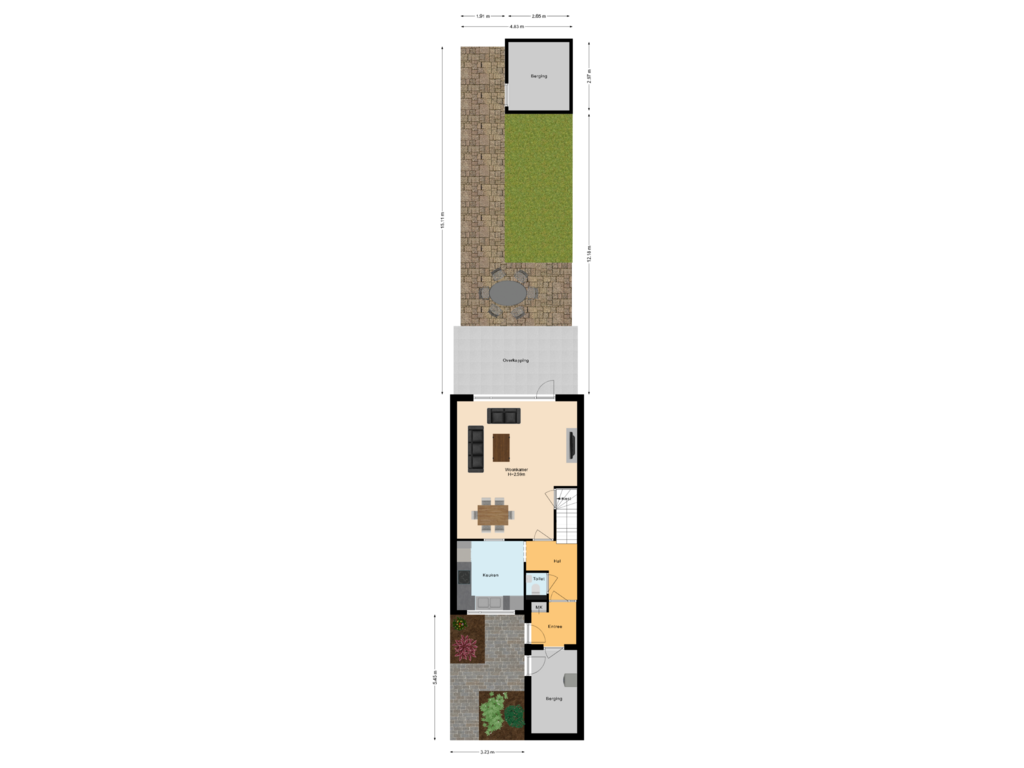 View floorplan of Situatie of Desmijndijk 109