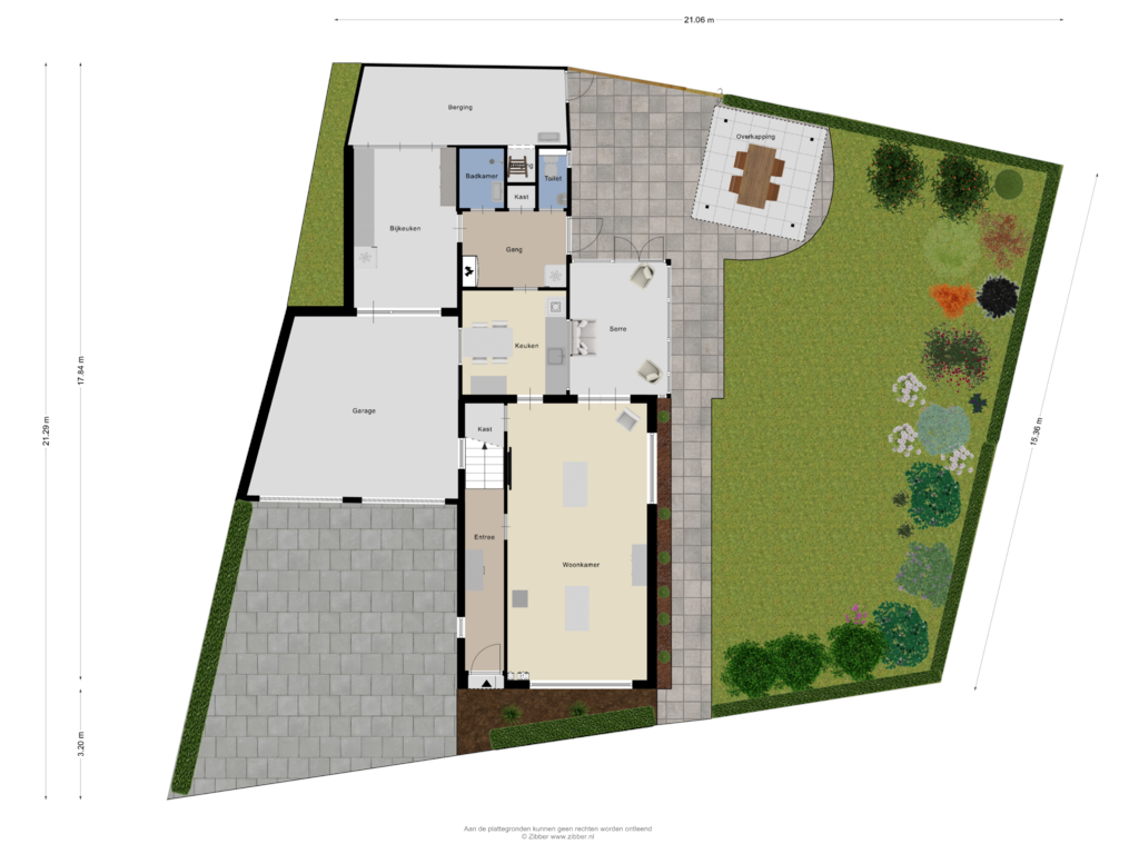 Bekijk plattegrond van Begane grond_tuin van Hazestraat 57