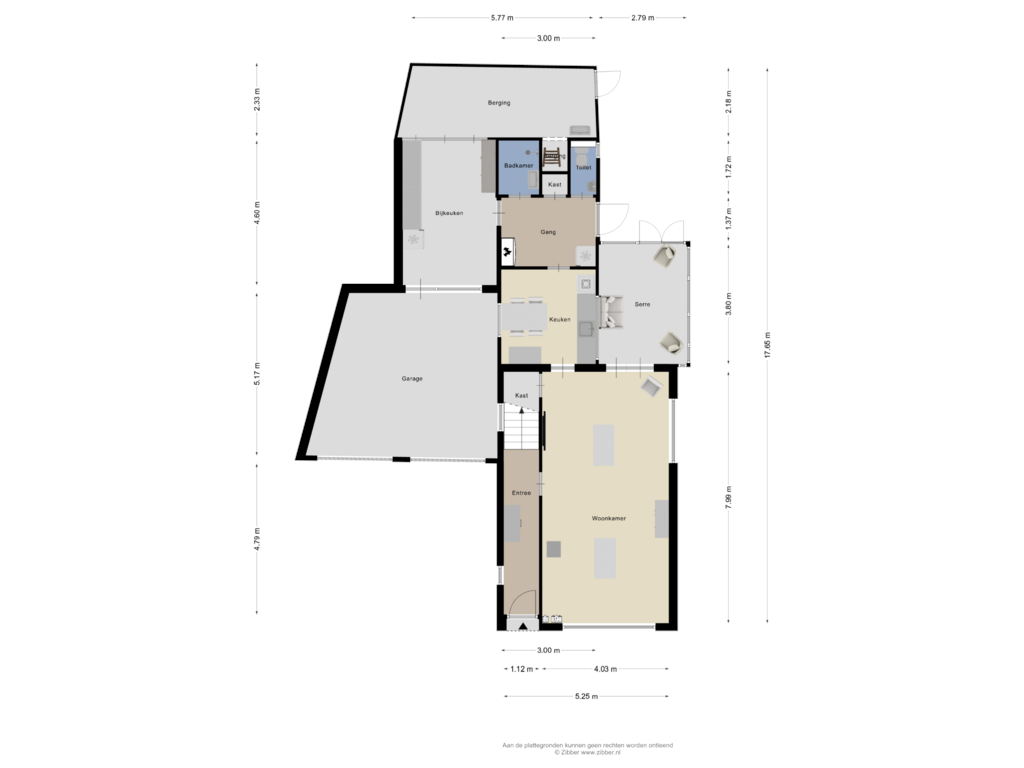 View floorplan of Begane grond of Hazestraat 57