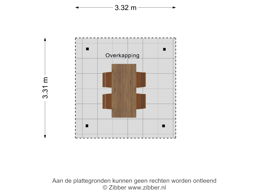 Bekijk plattegrond van Overkapping van Hazestraat 57