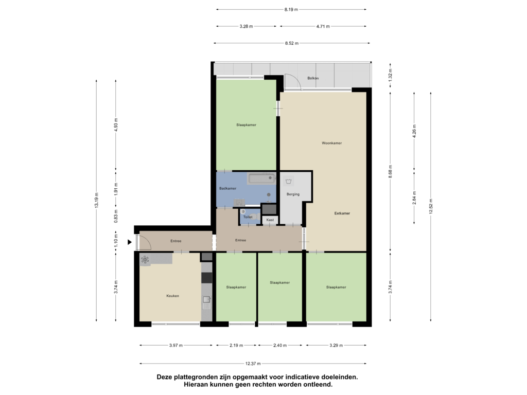 Bekijk plattegrond van Appartement van Groningensingel 597