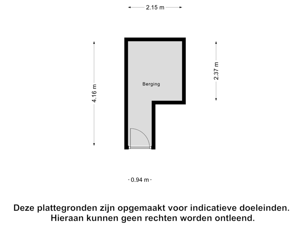 Bekijk plattegrond van Berging van Groningensingel 597