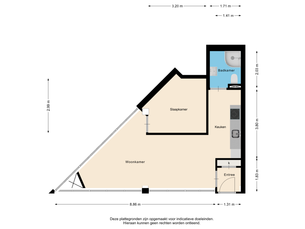 Bekijk plattegrond van Appartement van Laan der Nederlanden 110-E