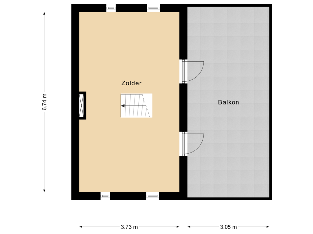 Bekijk plattegrond van Zolder van Lambertusstraat 16