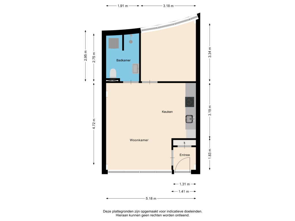 Bekijk plattegrond van Appartement van Laan der Nederlanden 110-F