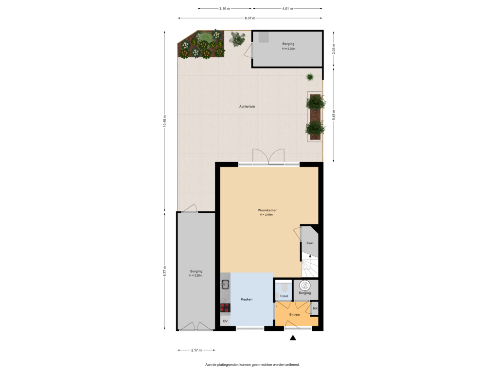 Bekijk plattegrond van Situatie van Hof van Plettenburg 48