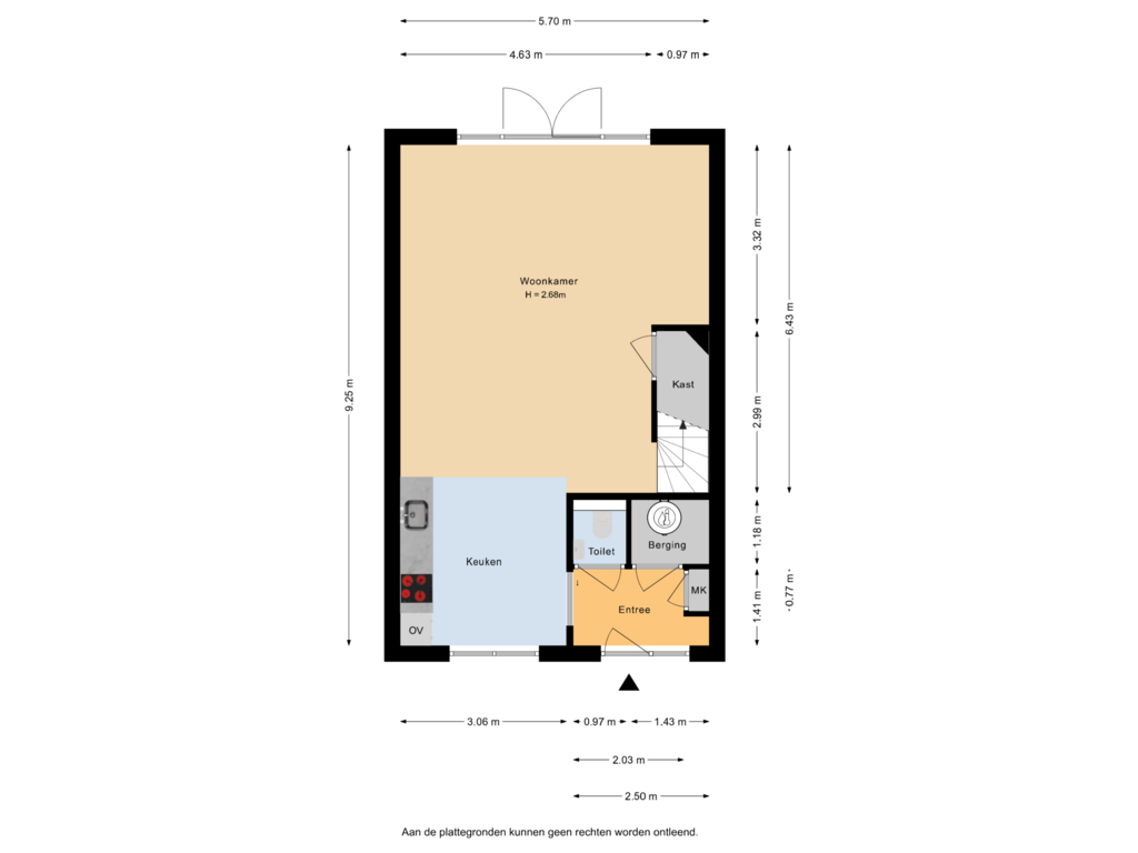 Bekijk plattegrond van Begane grond van Hof van Plettenburg 48