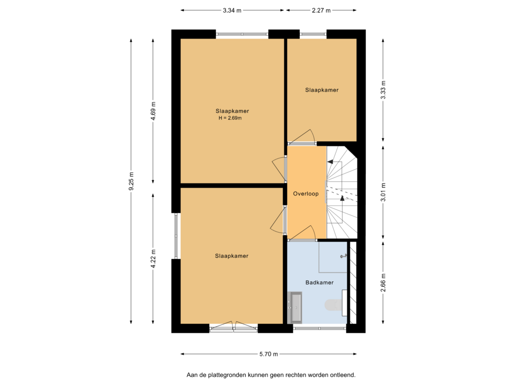 Bekijk plattegrond van 1e verdieping van Hof van Plettenburg 48