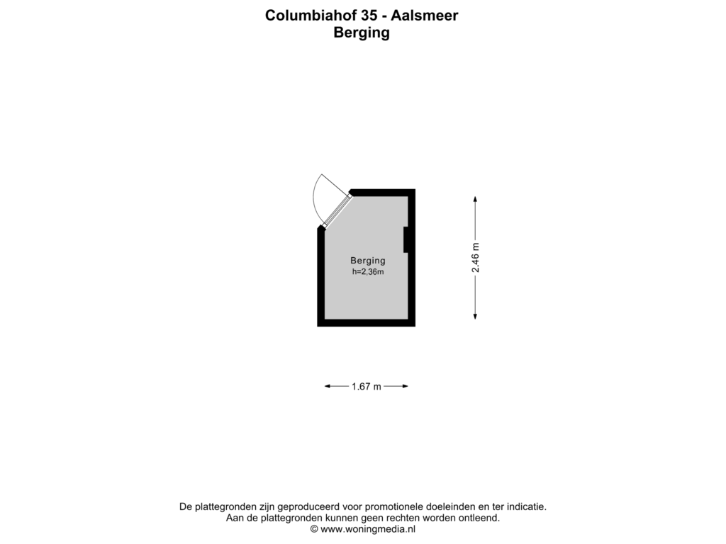 Bekijk plattegrond van Berging van Columbiahof 35