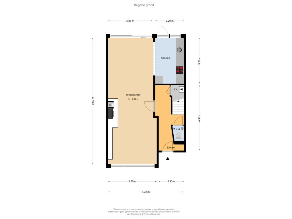 Bekijk plattegrond van Begane grond van Prof. Lorentzlaan 25