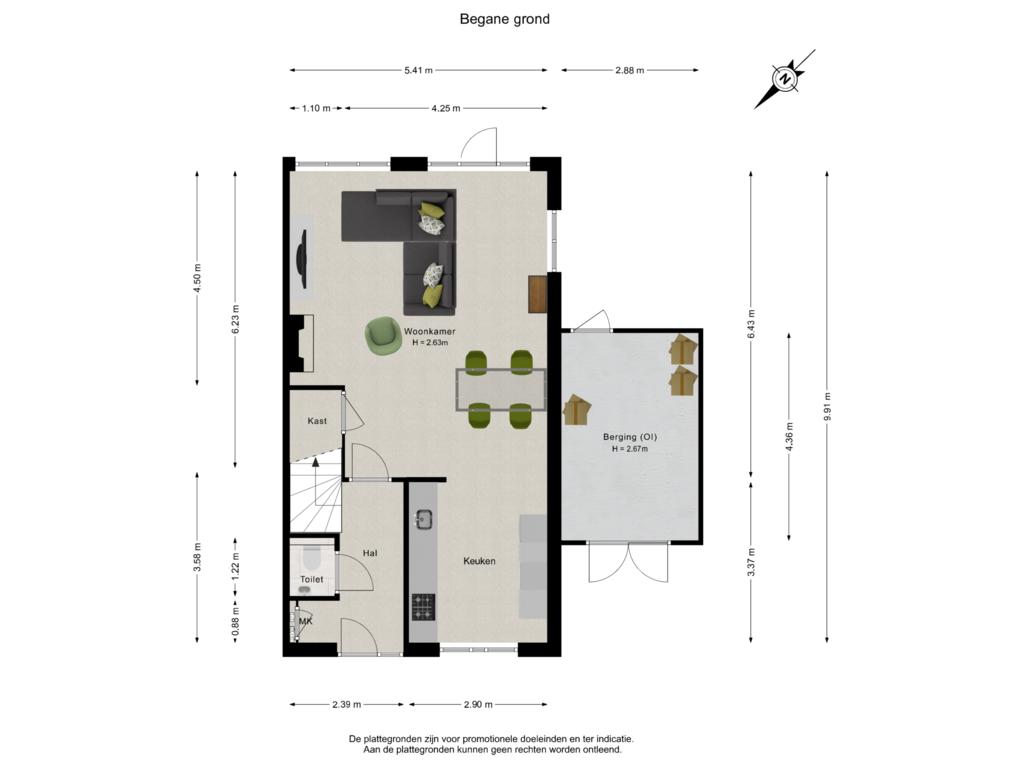 View floorplan of Begane grond of Vroege van Tol 14