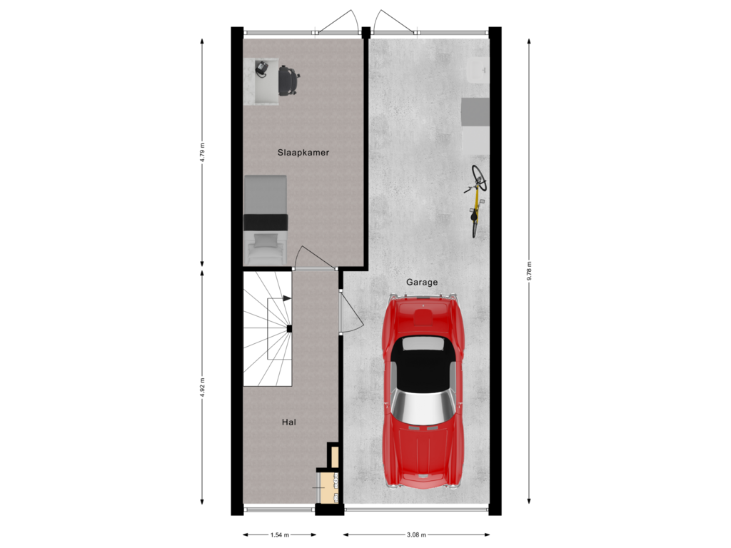 Bekijk plattegrond van Begane Grond van Apollostraat 18