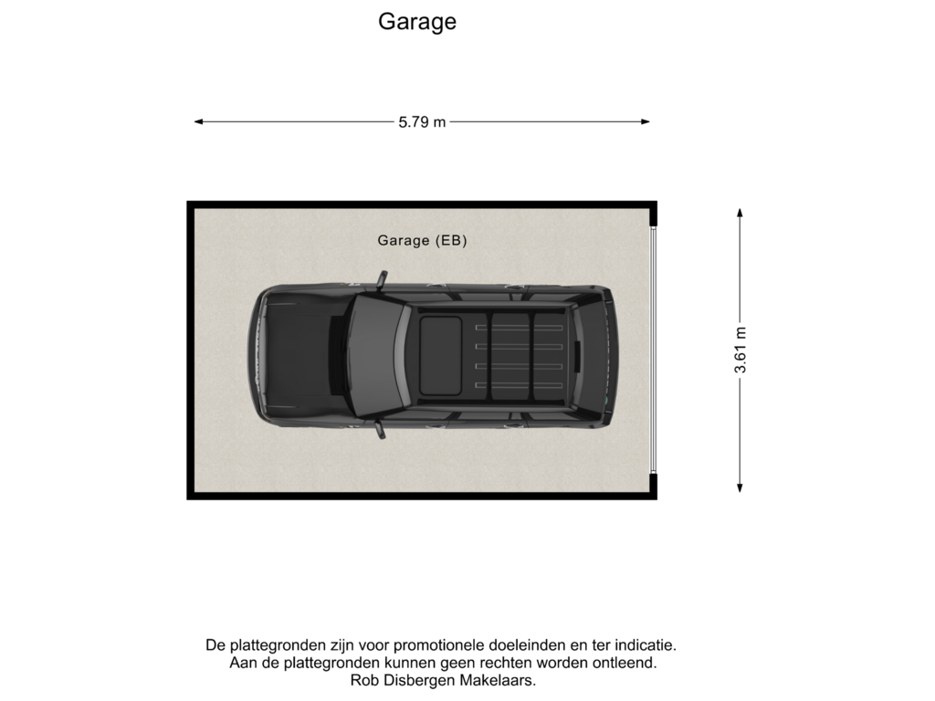 View floorplan of Garage of St. Annastraat 616