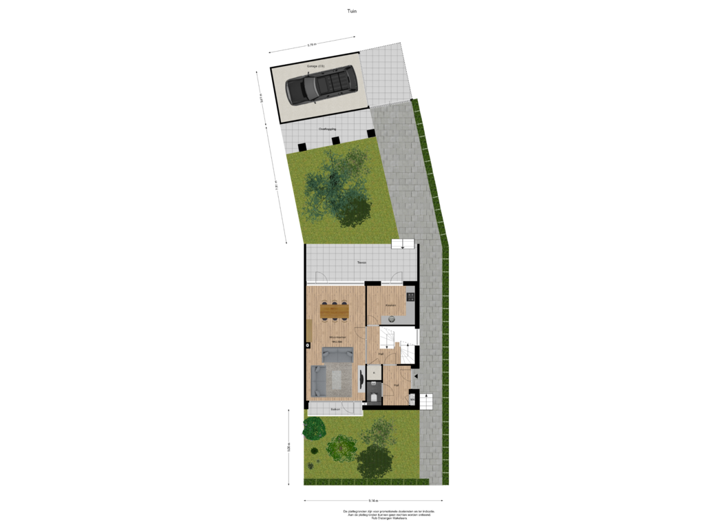 View floorplan of Tuin of St. Annastraat 616