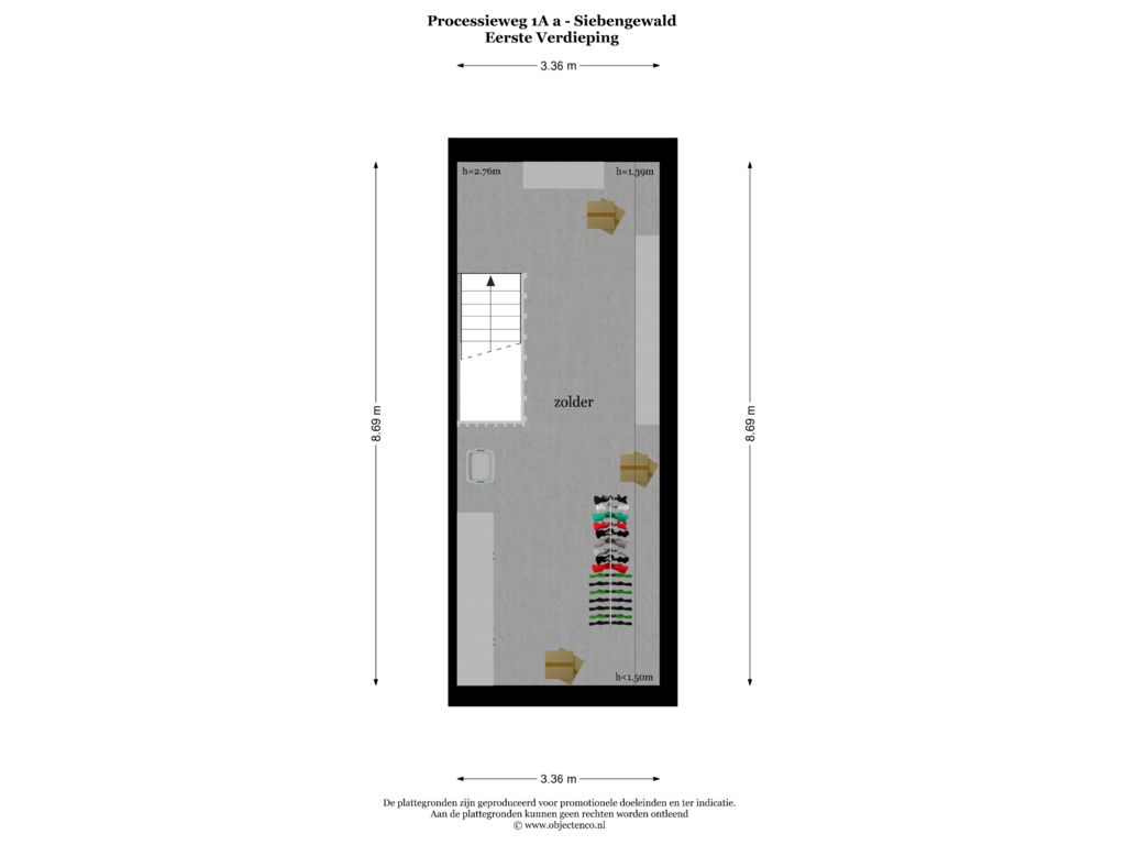 View floorplan of Eerste Verdieping of Processieweg 1-AA