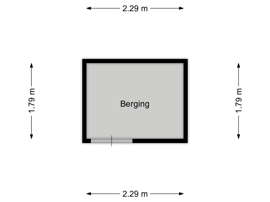 View floorplan of Berging of Borchmolen 34