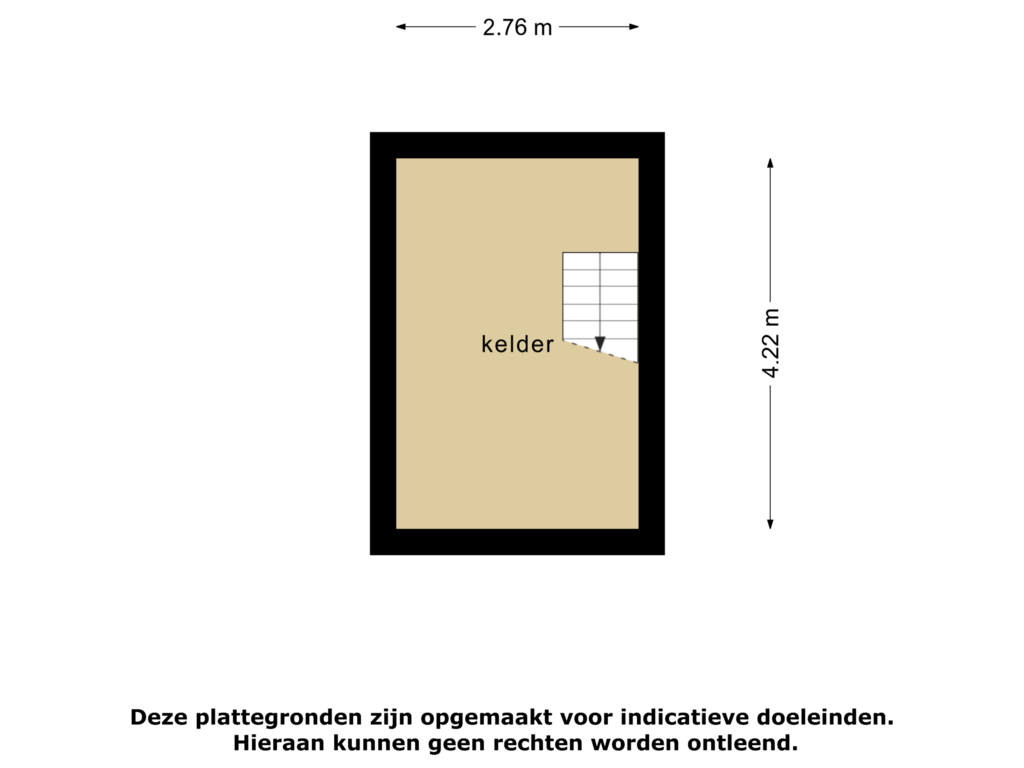 Bekijk plattegrond van Kelder van Veluweweg 56