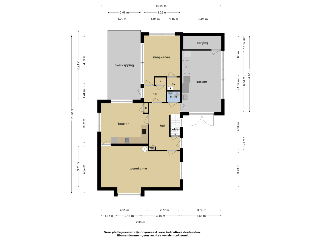 Bekijk plattegrond van Begane grond van Veluweweg 56