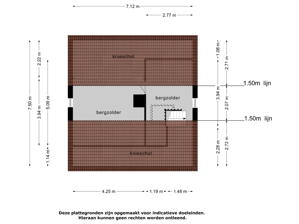 Bekijk plattegrond van Zolder van Veluweweg 56