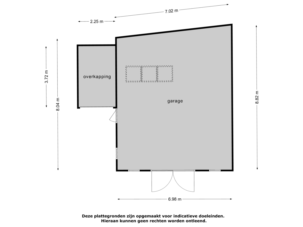 Bekijk plattegrond van Garage van Veluweweg 56