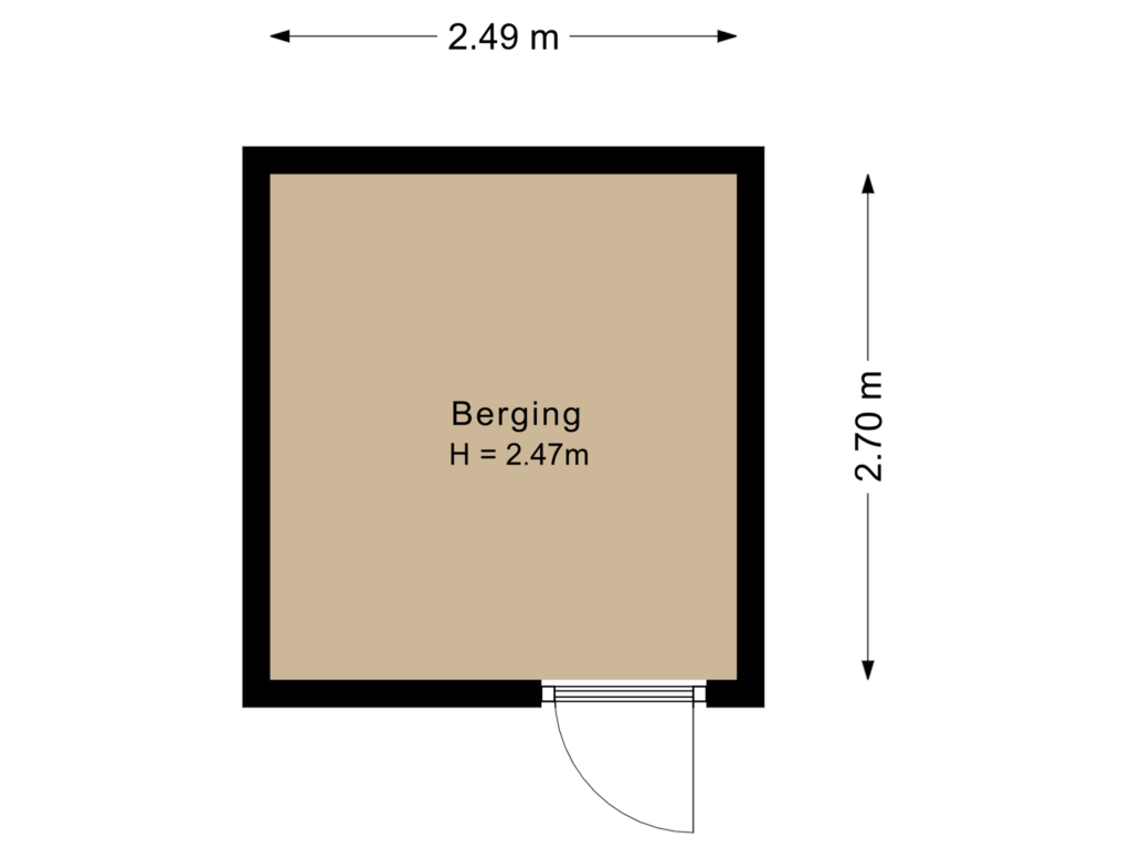 Bekijk plattegrond van Berging van Marijnenstraat 13