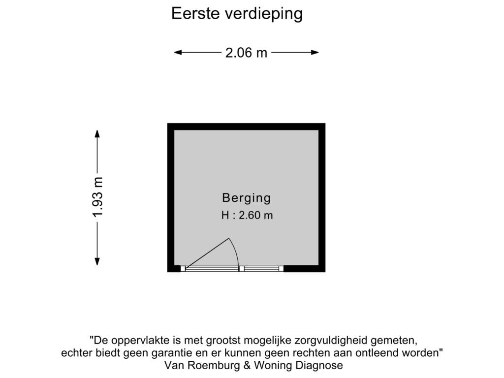 Bekijk plattegrond van Berging van Meidoornweg 46