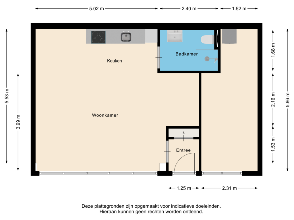 Bekijk plattegrond van Appartement van Laan der Nederlanden 110-H