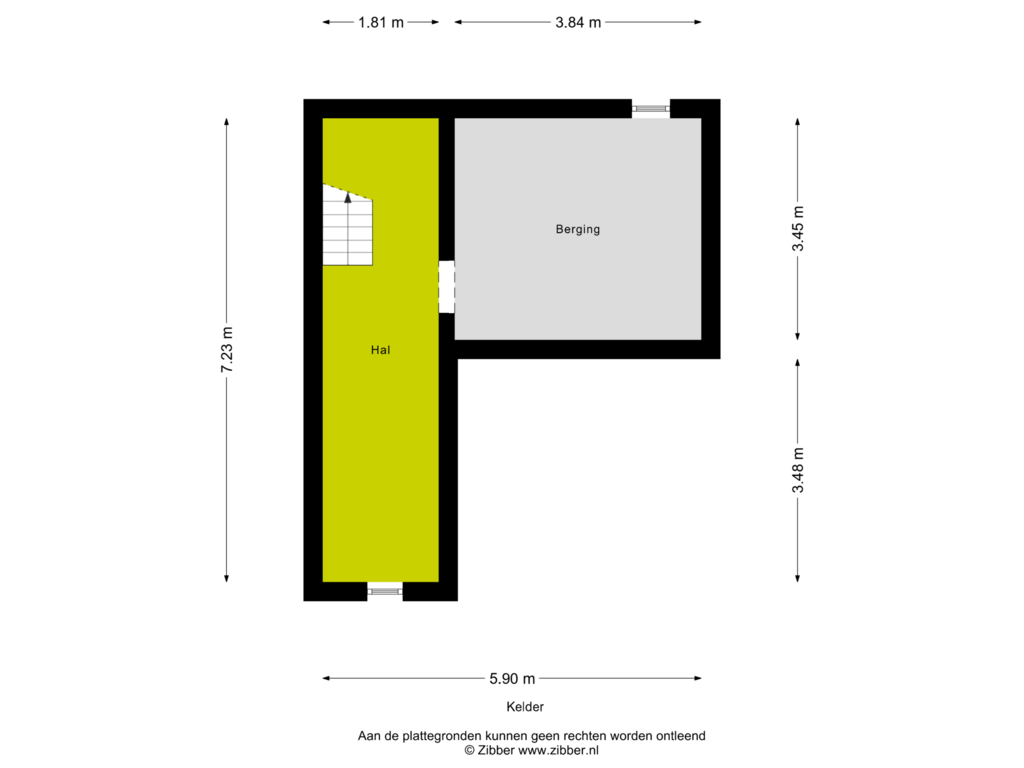 Bekijk plattegrond van Kelder van Weselseweg 80