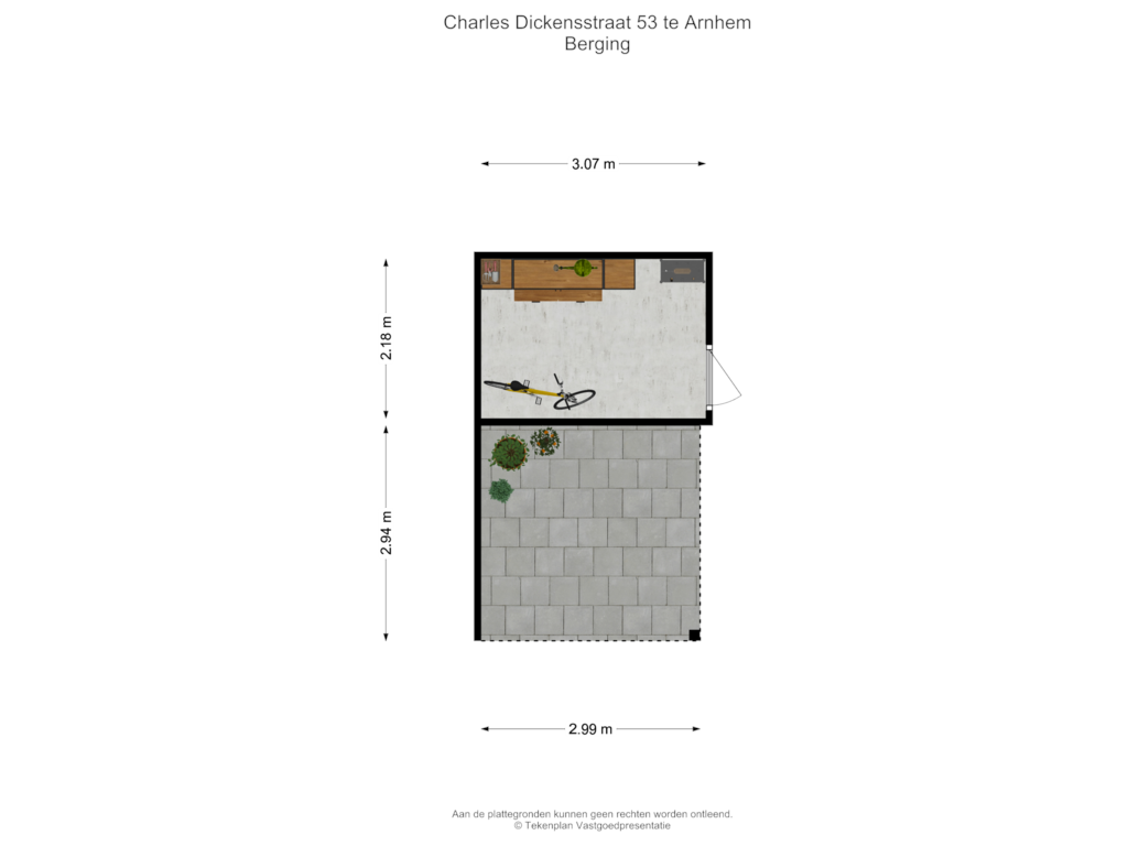 Bekijk plattegrond van Berging van Charles Dickensstraat 53