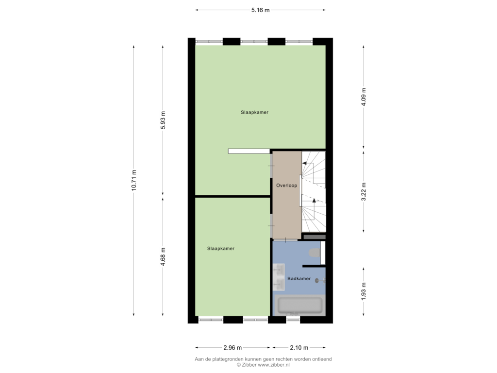 View floorplan of Eerste Verdieping of Galjoenstraat 14