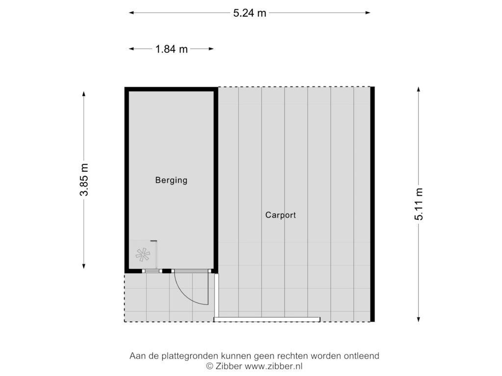 View floorplan of Berging of Galjoenstraat 14