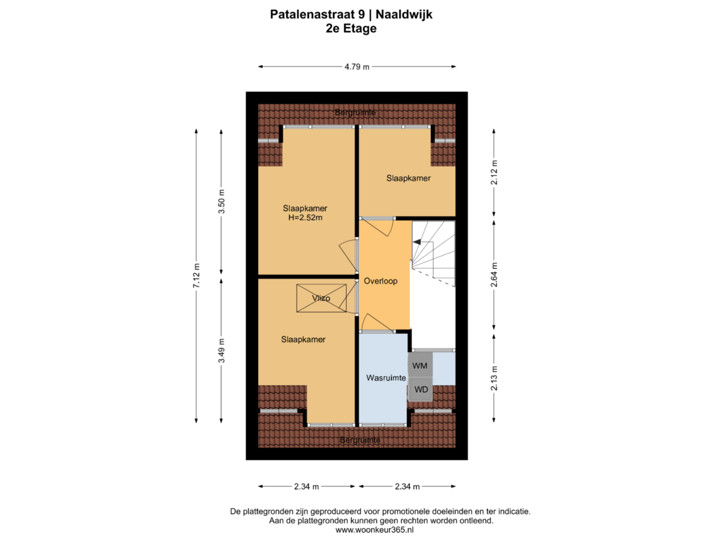 Bekijk plattegrond van 2e Etage van Patalenastraat 9