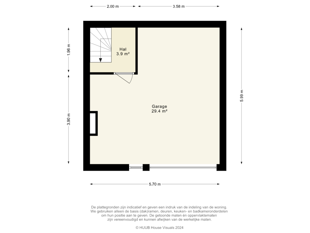 Bekijk plattegrond van Garage van De Poort 24