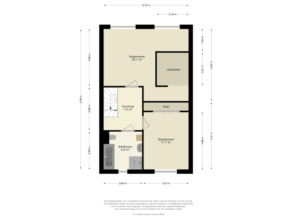 Bekijk plattegrond van 1e Verdieping van De Poort 24