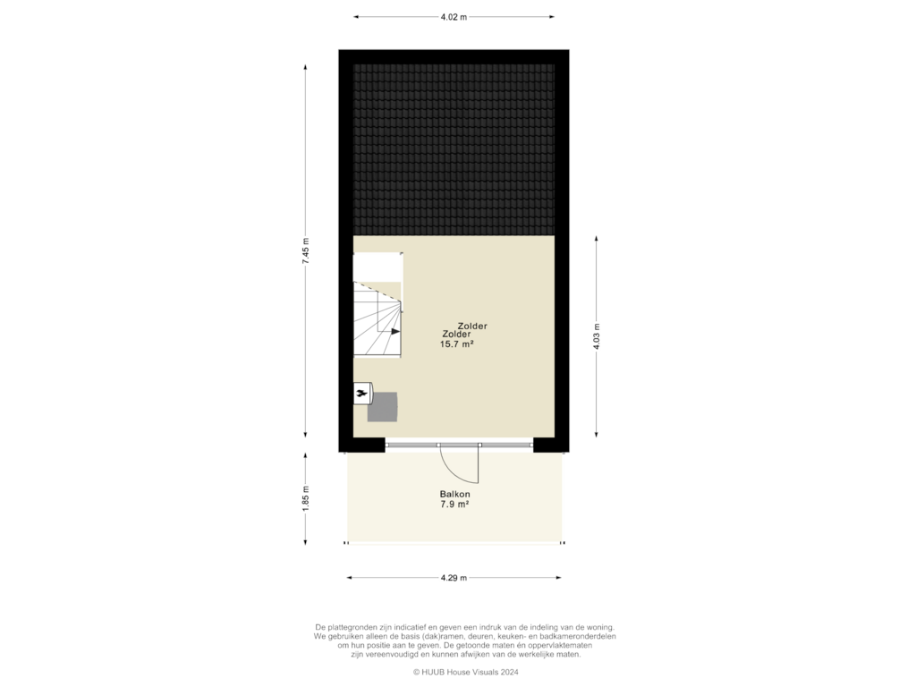 Bekijk plattegrond van 2e Verdieping van De Poort 24