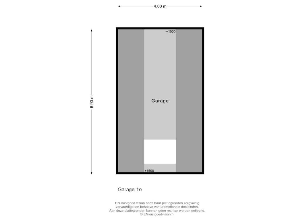 Bekijk plattegrond van Garage 1e verdieping van Dorpsstraat 495