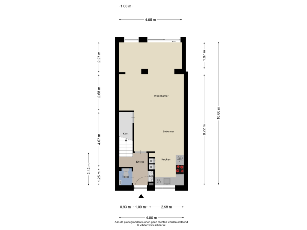 View floorplan of Begane grond of Valeriaan 17