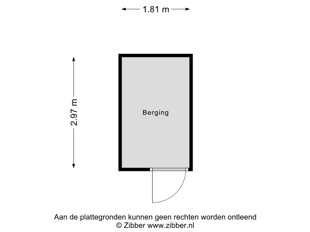 View floorplan of Berging of Valeriaan 17