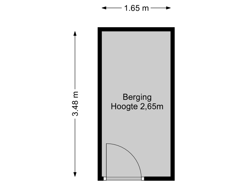 Bekijk plattegrond van Berging van Michaëlplein 60